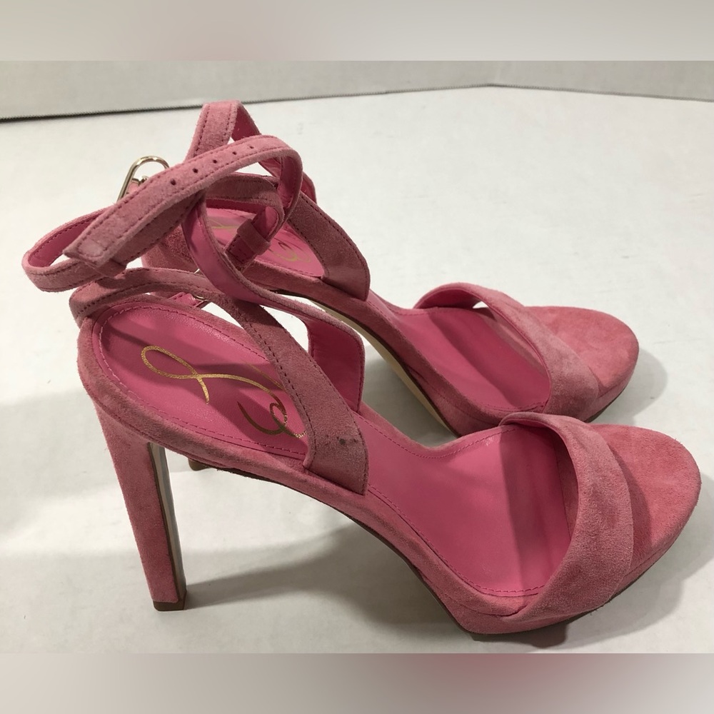 Jade Ankle Strap Sandal SAM EDELMAN Carmine Rose Size 8.5